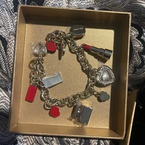 Dolce & Gabbana Gold-Tone Makeup Charm Bracelet